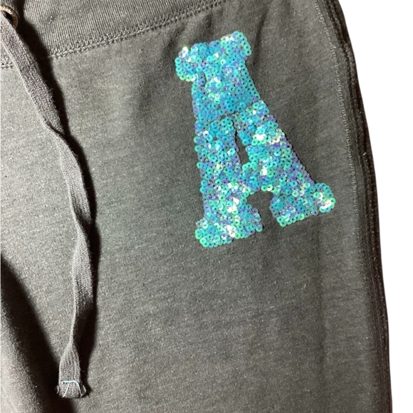 Drawstring Pants with Blue Sequin Detail - Picture 3 of 5